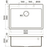 Мойка OMOIKIRI TEDORI 68-BL Tetogranit/черный 4993964