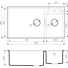 Мойка OMOIKIRI TEDORI 85-2-U-BL 4993940