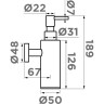 Дозатор для моющего средства OMOIKIRI OM-07-C латунь/хром 4995088