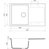 Мойка OMOIKIRI DAISEN 78-LB-CA Artgranit/карамель 4993689