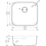 Мойка OMOIKIRI OMI 49-U/I-LG нерж.сталь/светлое золото 4993301
